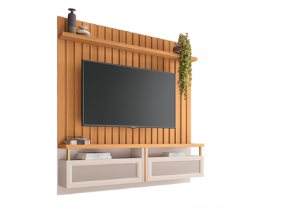 Home Suspenso até 70″ Átrio 1.8 Cinamono/Off Whit - Móveis furniture