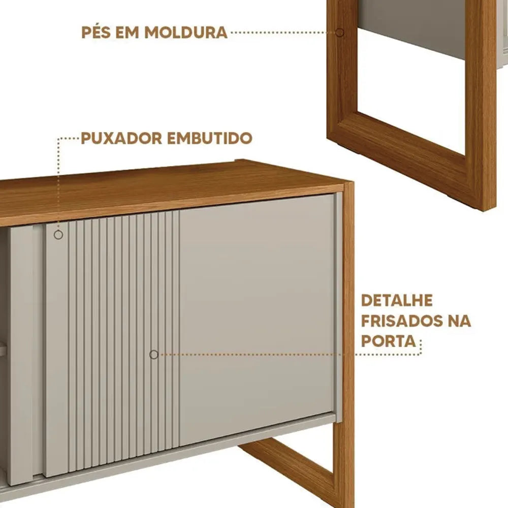 Rack Gold - Nature/Off White - Móveis furniture