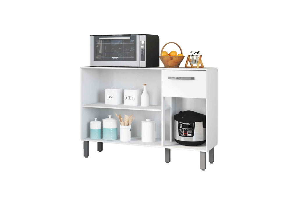 BALCAO 120 C/ TAMPO MILA BRANCO – FIORELLO