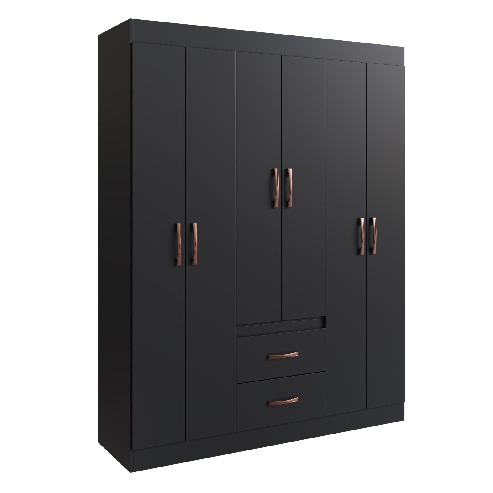 GUARDA ROUPA JAMAICA 1.37 C/ 6 PORTAS 2 GAVETAS- DORIPEL