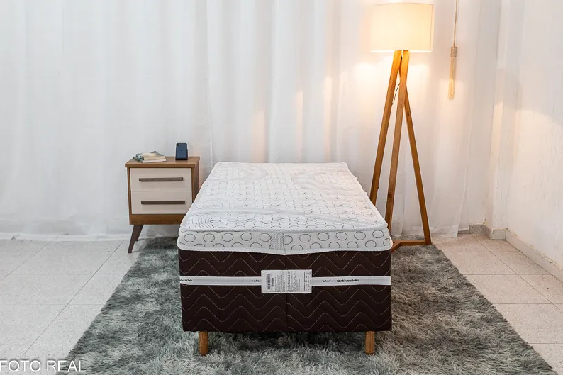 Cama Box Solteiro Livina Molas Ensacadas