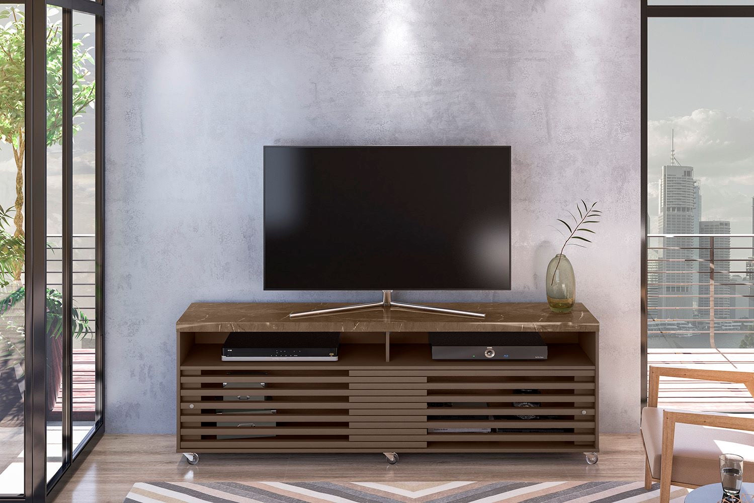 Rack Cross 182 2P Imperial.Sepia Madetec - Móveis furniture