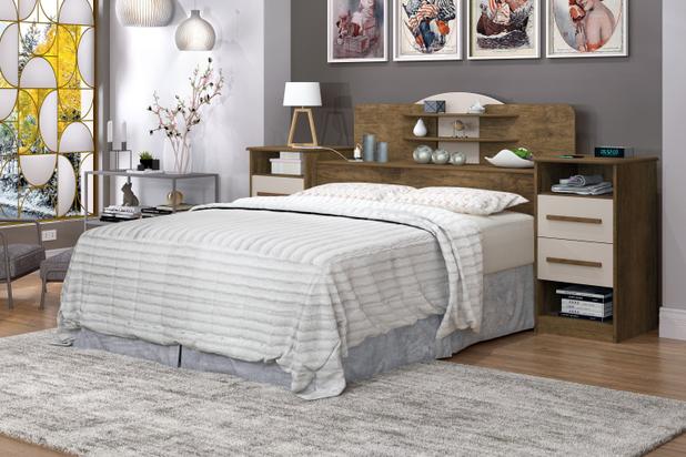 Cabec Box Queen Imperial 160 Mesa Lat Jequitiba.Off J A Mov - Móveis furniture