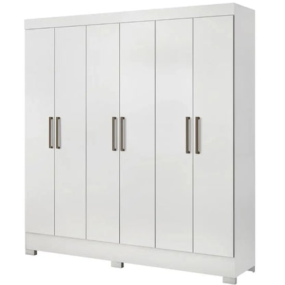 Guarda Roupa Pratico Casal 6 Portas 3 Gavetas Demobile
