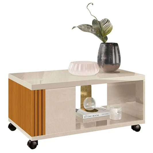 Mesa de Centro Pratica com Rodízios EDN
