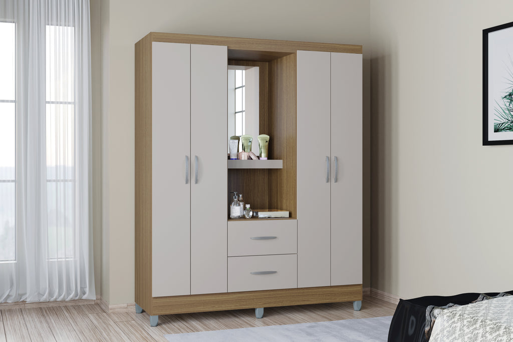 Roupeiro Capelinha Cordoba 4P2G - Móveis furniture