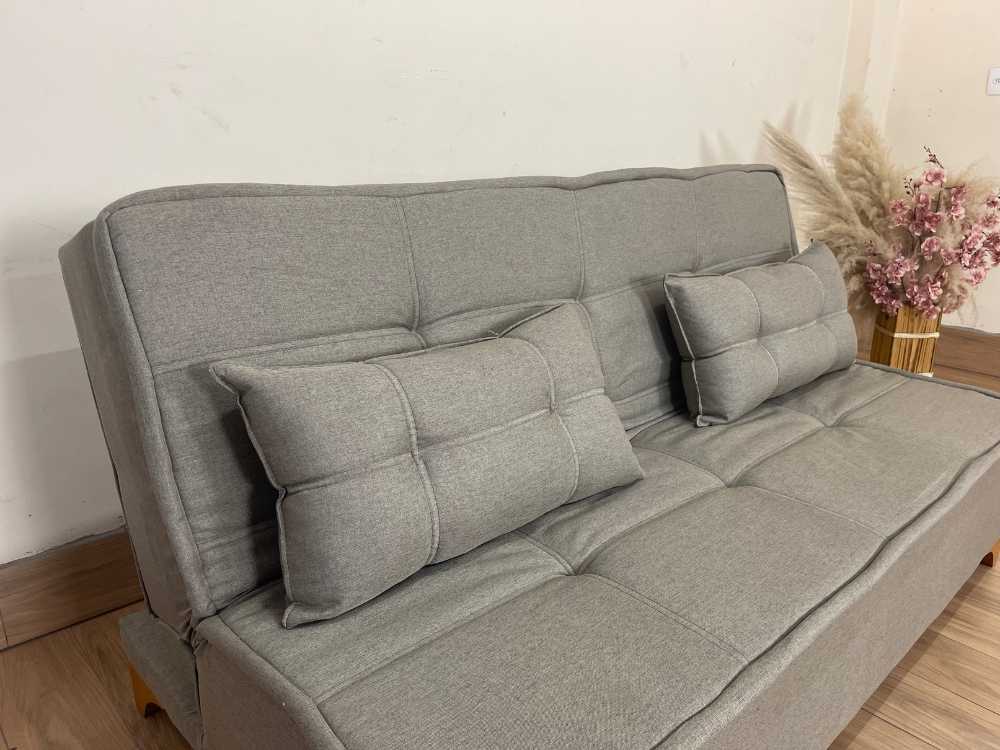 Sofá Cama Zayn 1.86m – Marrom Linho