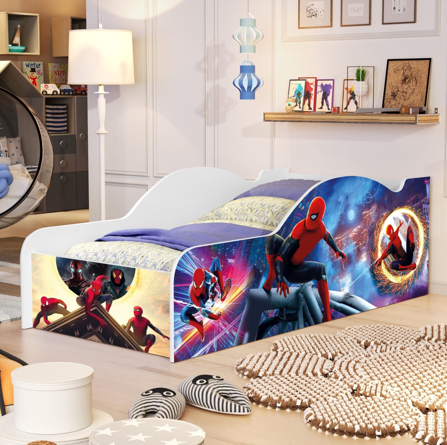 Cama Juvenil Carro (Menino) Homem-Aranha 14 – MADEC/VJ MÓVEIS