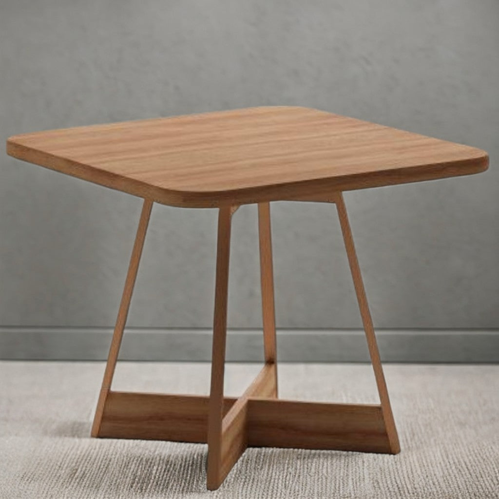 Mesa Átria 1593 Quadrada 90 Rosê Cobre/Nogal Freijó – CARRARO MÓVEIS