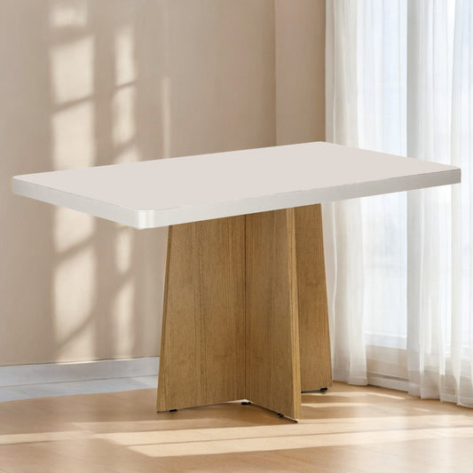 Mesa Jade 120 (Tampo 40 mm) Cinamono/Off White – VALDEMÓVEIS