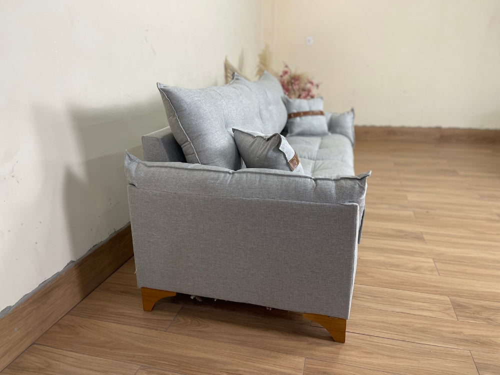 Sofá 3 lugares Creta 2.00m – Cinza Linho