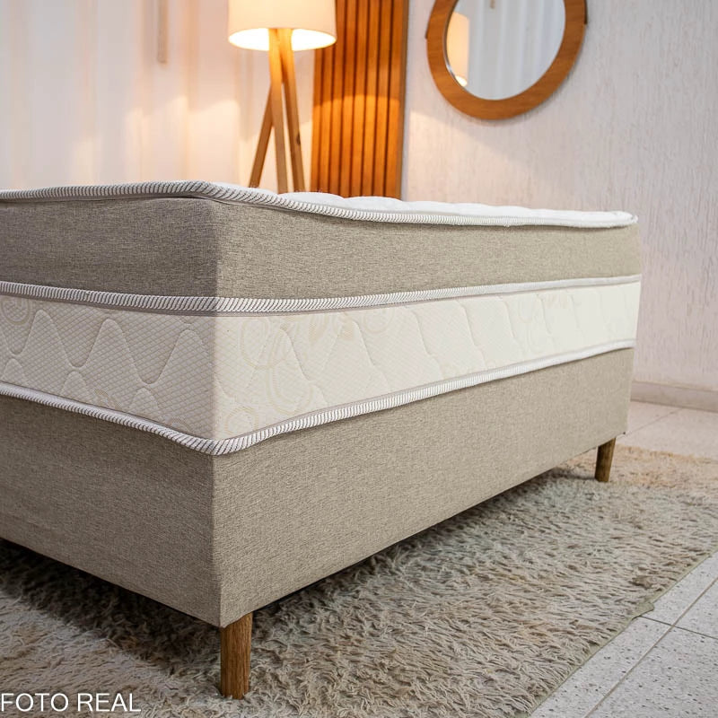 Cama Box Casal Sonho Bom Premium Ortopédica D33 138x188x62 - Nosso Sonho