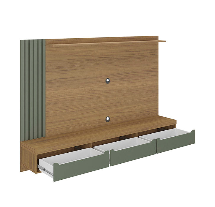 Painel até 75″ Presence Carvalho/Menta – ARTELY - Móveis furniture