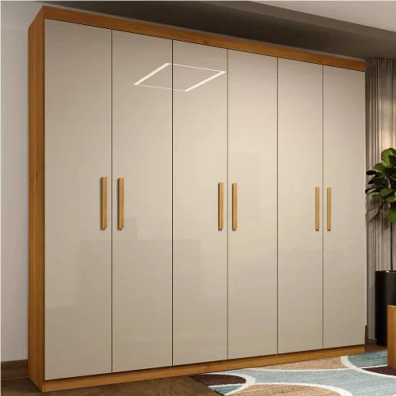 Roupeiro 6 Portas Olimpo Larg. 2.19m Cinamomo/Off White Tcil - Móveis furniture