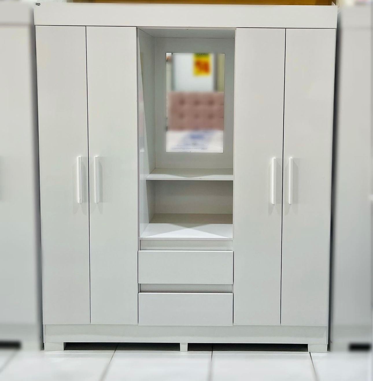 Guarda-Roupa Capelinha Isabely 1,491 m Branco – ACP MÓVEIS