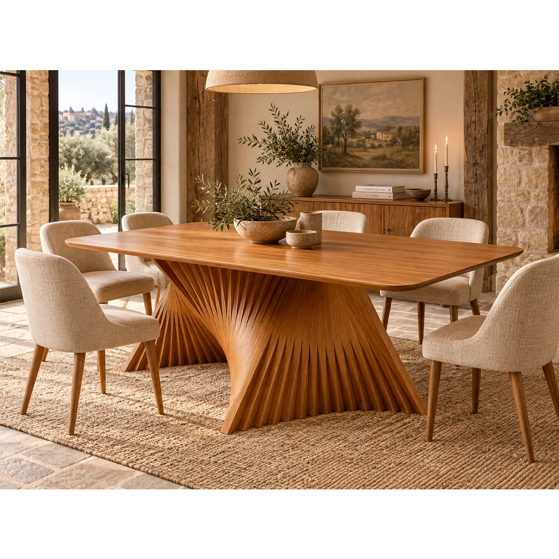 Mesa Malta Plus Sem Vidro 220x110cm Va Movelaria
