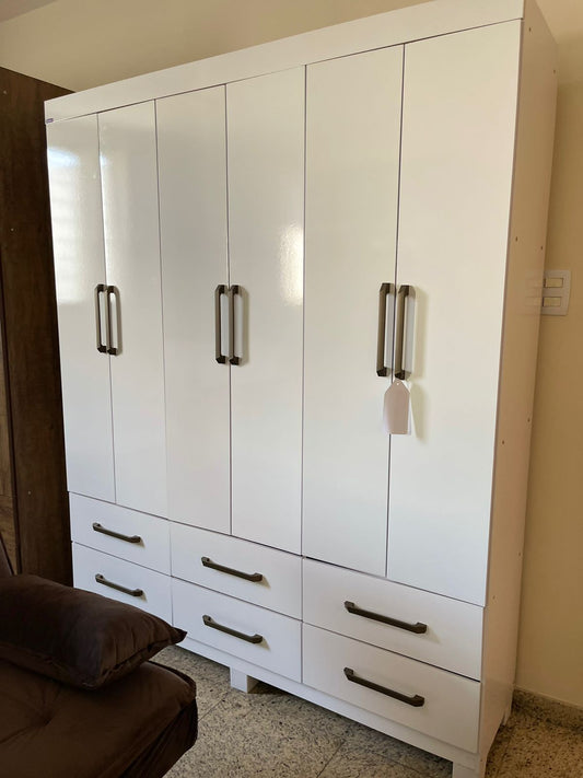 Guarda Roupa Dallas Casal 6 Portas 6 Gavetas - Móveis furniture