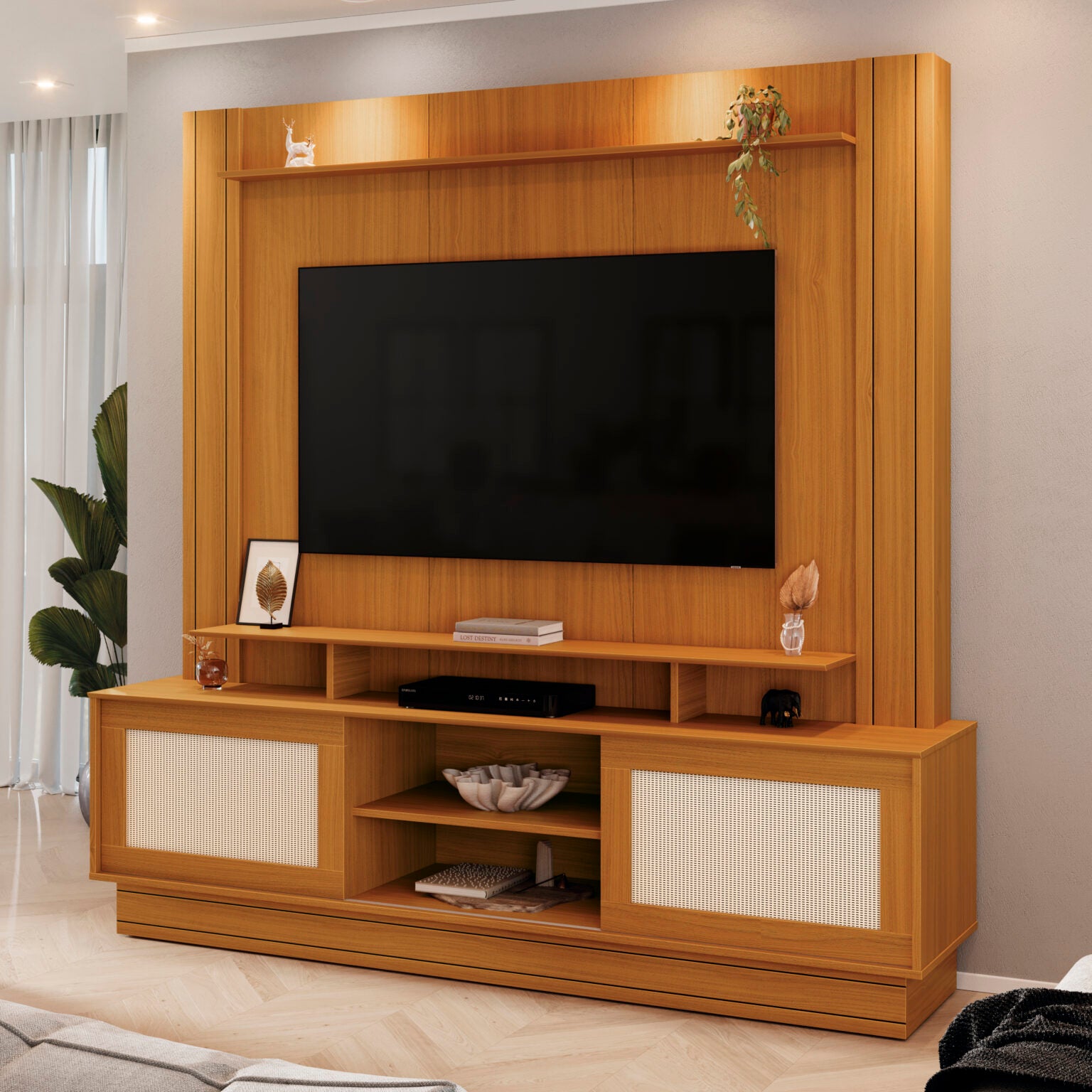 Home até 55″ Antares Cedro – EDN MÓVEIS - Móveis furniture