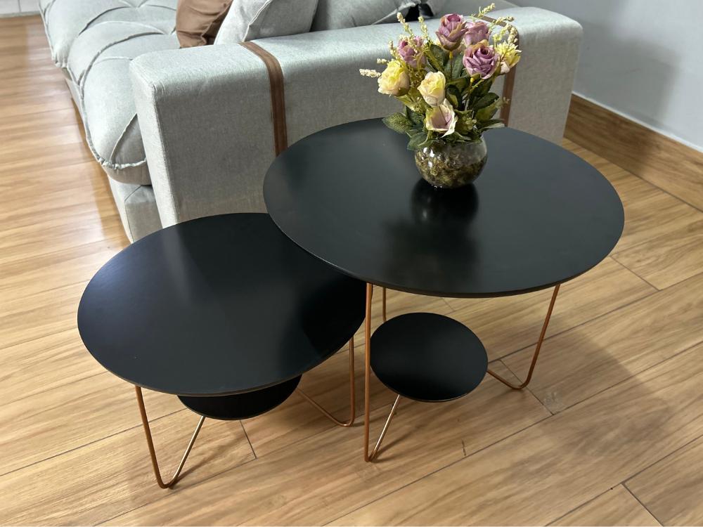Conjunto de mesa Liz – Preto