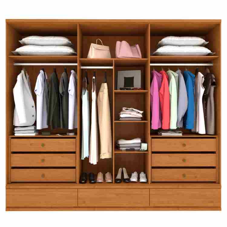Guarda Roupa Esparta Casal 6 Portas 9 Gavetas cinamomo Tcil