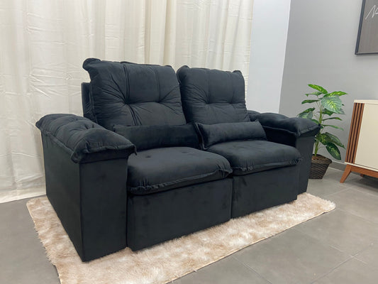 Sofá retrátil arsenal/ZUQUI PRETO - Móveis furniture