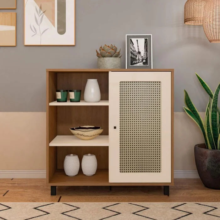 Buffet Charlotte com porta de abrir Cinamomo com Off White Artely