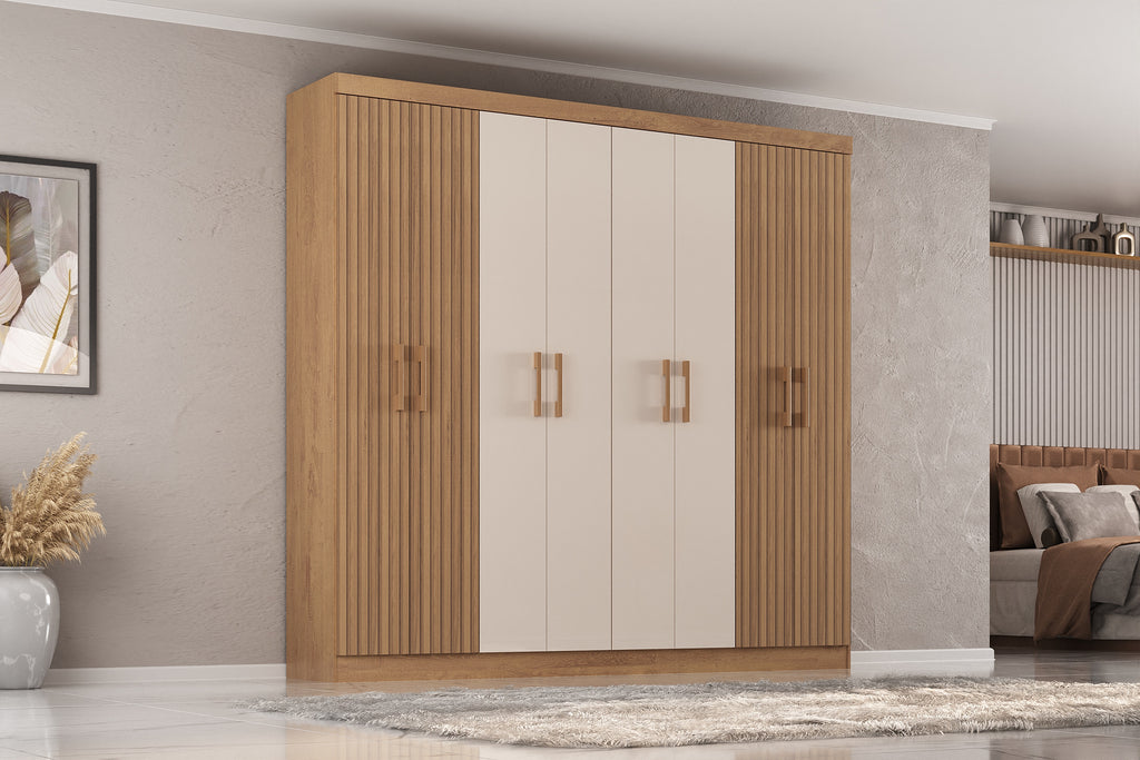 Roupeiro Petropolis 8 Portas 2 Gavetas - Móveis furniture