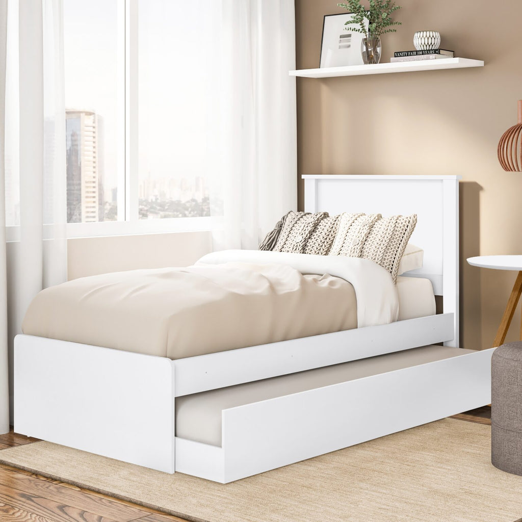 Cama Barcelona com Cama Auxiliar Solteiro Tebarrot