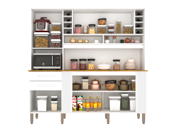 Kit Cozinha Catar 6P2G - Móveis furniture