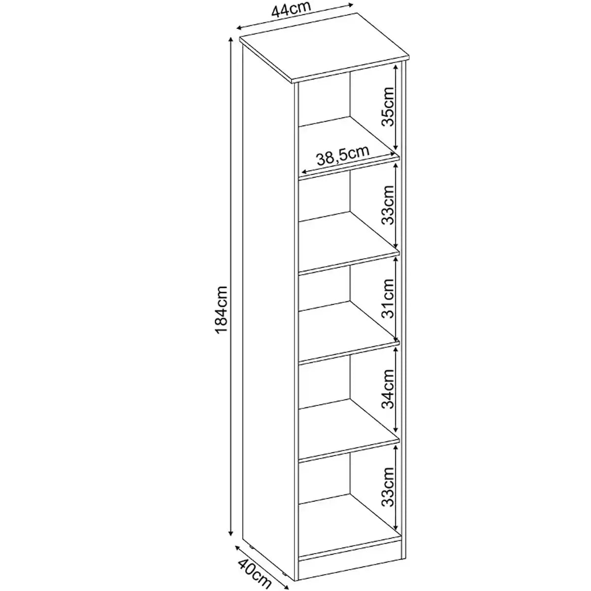 Armário Multiuso Reflex 1 Porta com Espelho Demobile BRANCO
