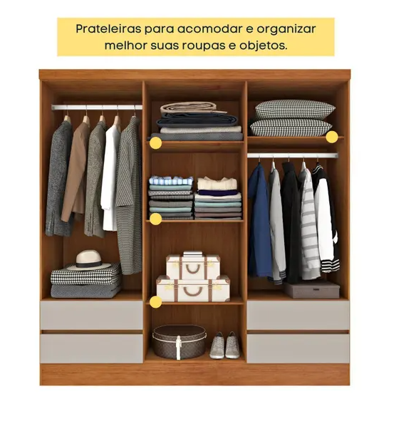 GUARDA ROUPA OREGON – TCIL - Móveis furniture