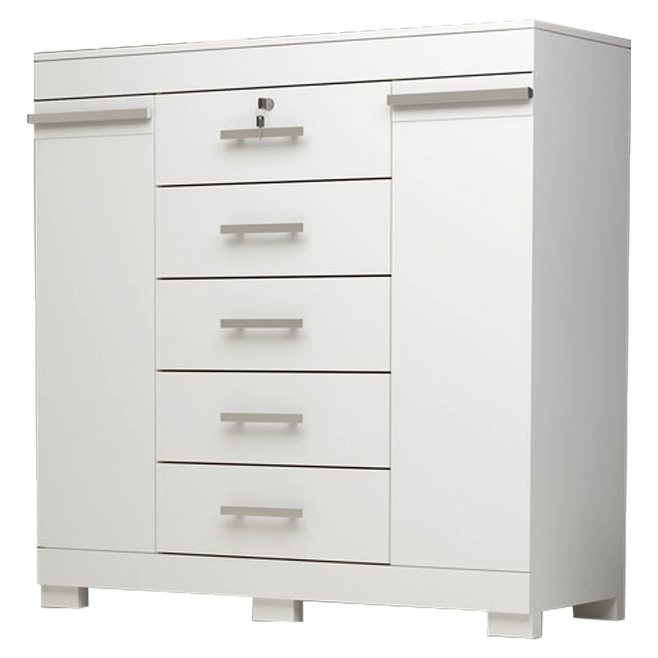 Cômoda Sapateira Diana 5 Gavetas 2 Portas com Chave ACP - Móveis furniture