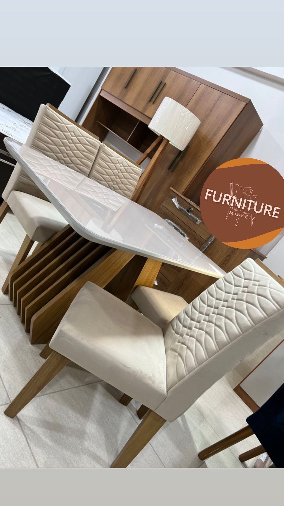 Mesa Àgata 4 Cadeiras Cimol - Móveis furniture