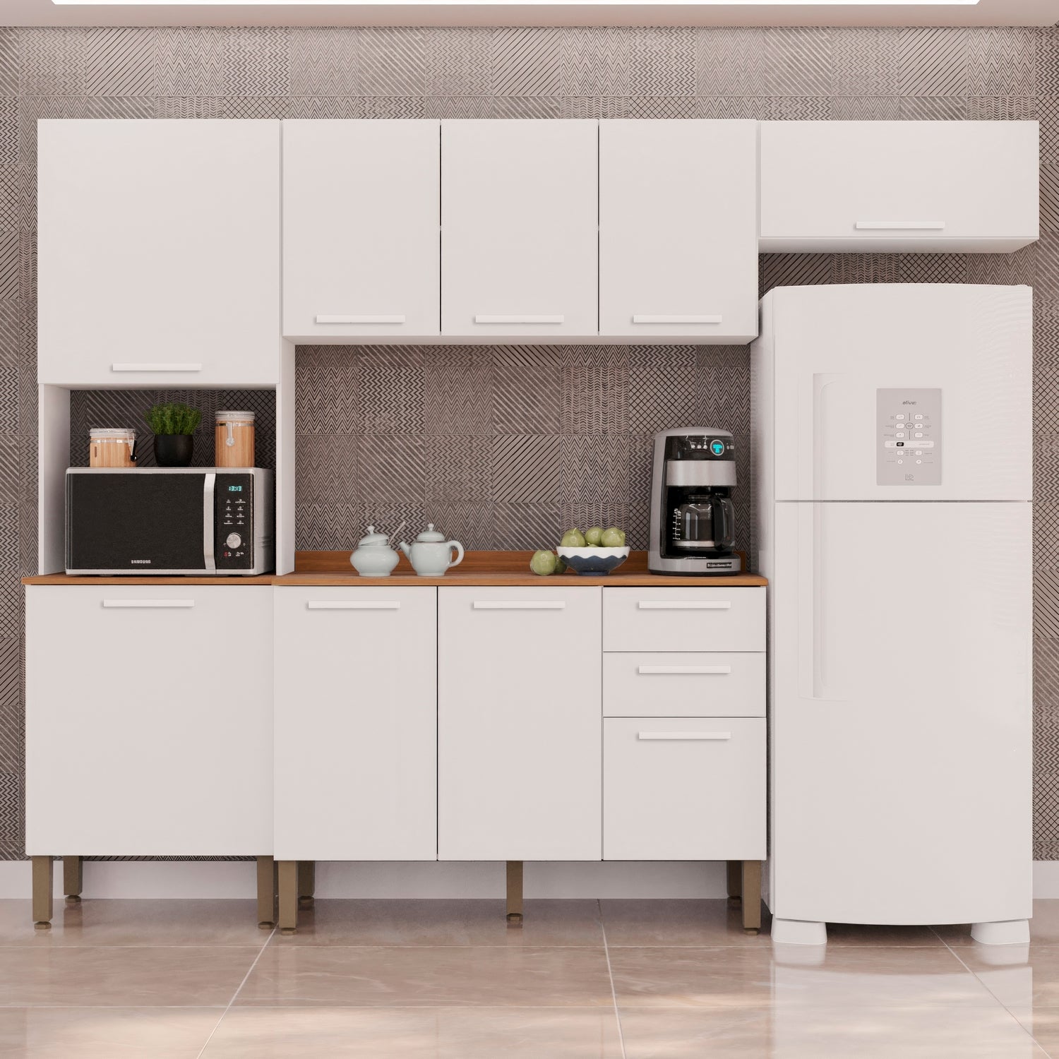 Cozinha Completa New Valência Branco – SALLÊTO