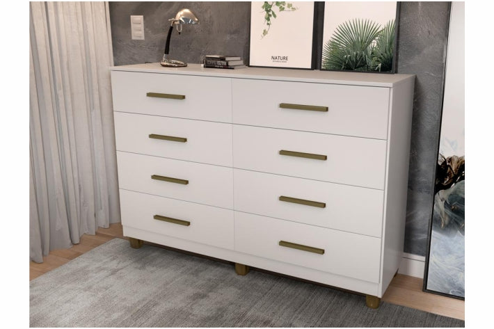 COMODA LISBOA 8 GAV – BRANCO - Móveis furniture