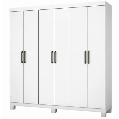 Guarda Roupa Recife Casal 6 Portas 2 Gavetas - Móveis furniture