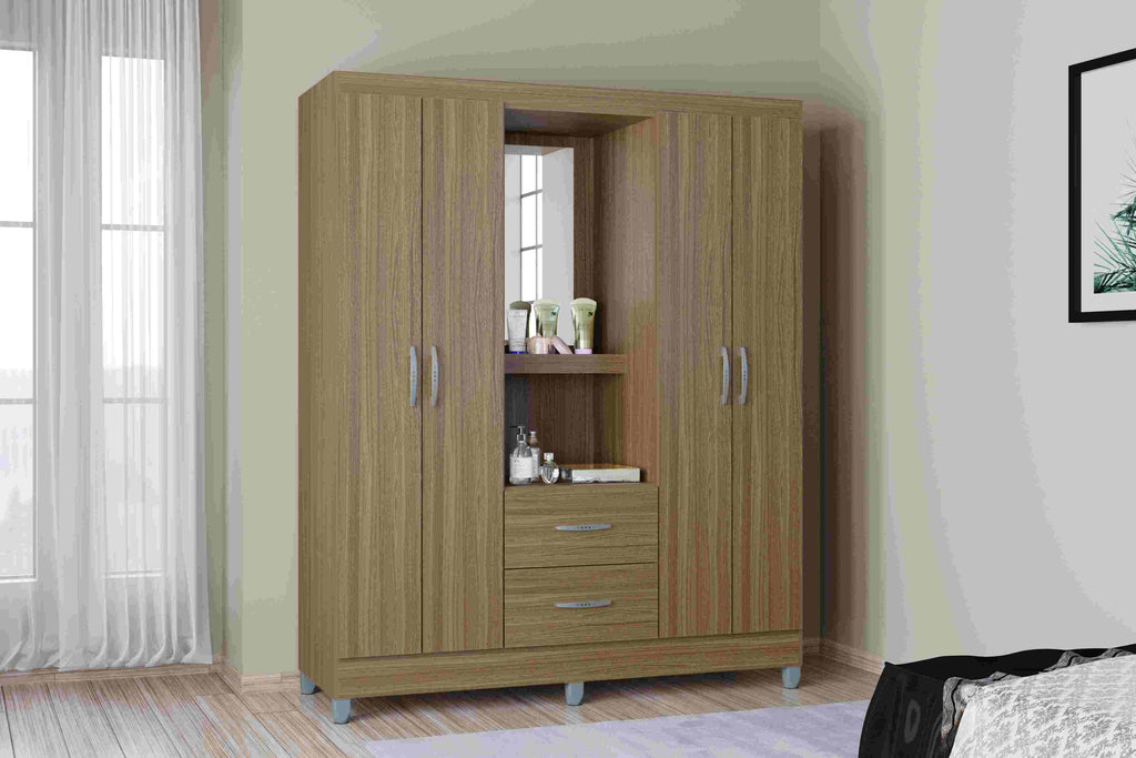Roupeiro Capelinha Cordoba 4P2G - Móveis furniture