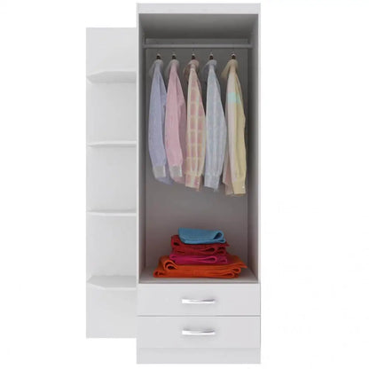 Guarda Roupa Infantil com Cantoneira Evidencia 2 Portas