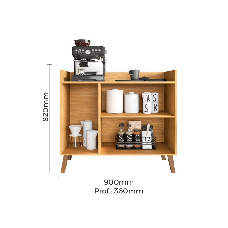 Buffet Ayla Plus 90 3P Freijo Moveis Parana