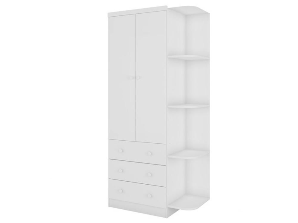 Armario Smim 2 Portas Com Prateleiras – Branco - Móveis furniture