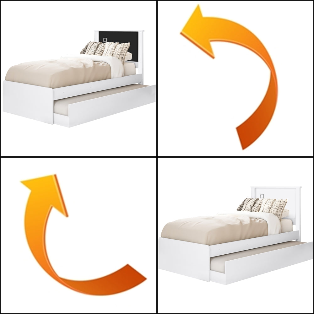 Cama Barcelona com Cama Auxiliar Solteiro Tebarrot