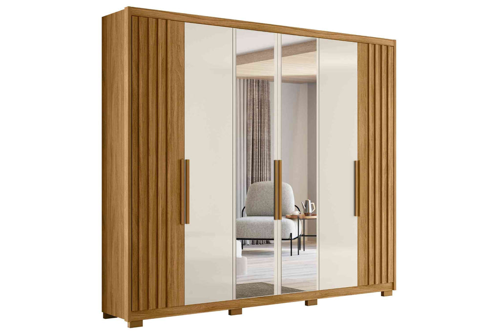 ROUPEIRO ARAGUAIA 6PTS RIPADO C/ESP FREIJO/OFF – MOVAL