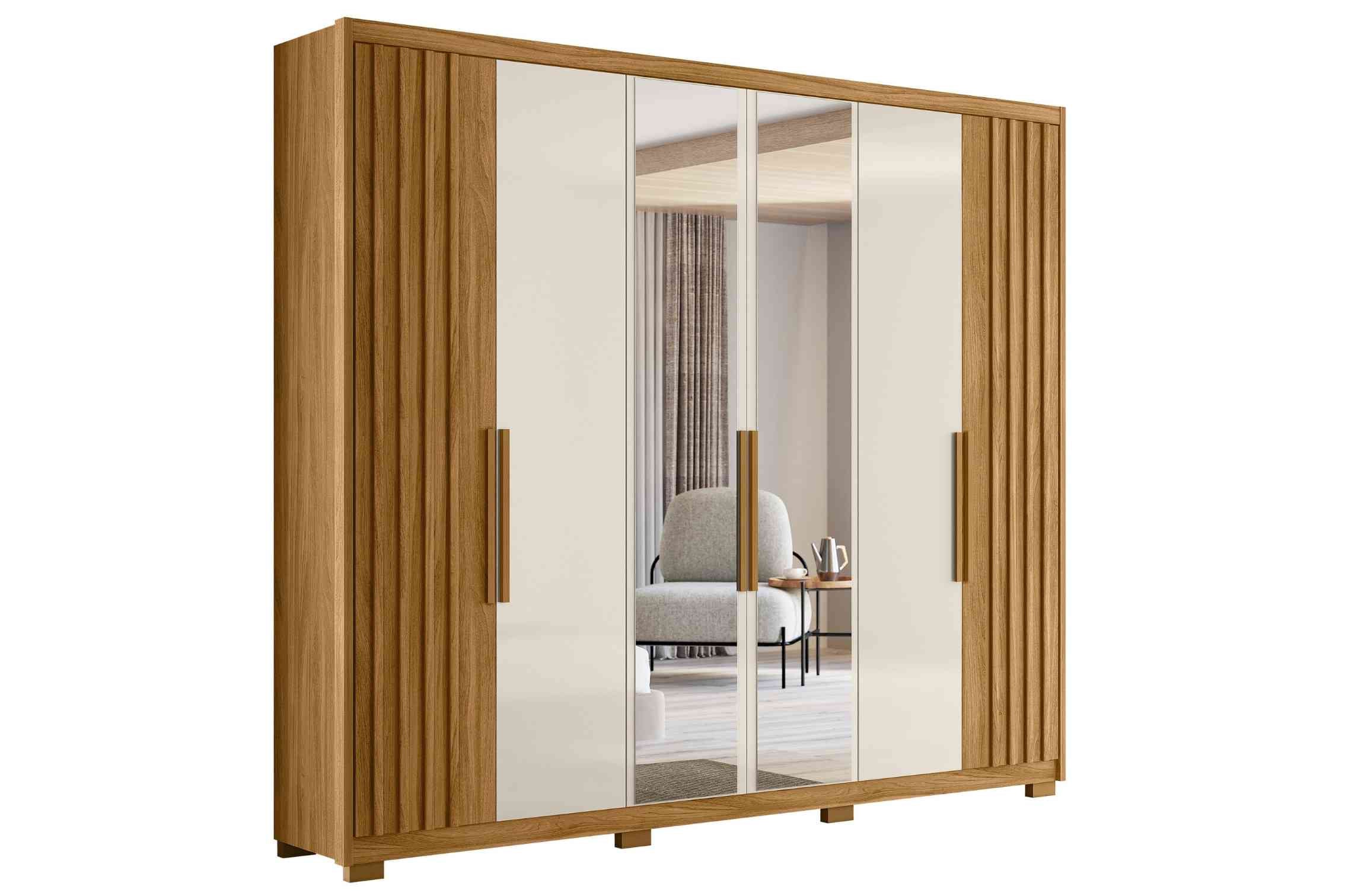 ROUPEIRO ARAGUAIA 6PTS RIPADO C/ESP FREIJO/OFF – MOVAL