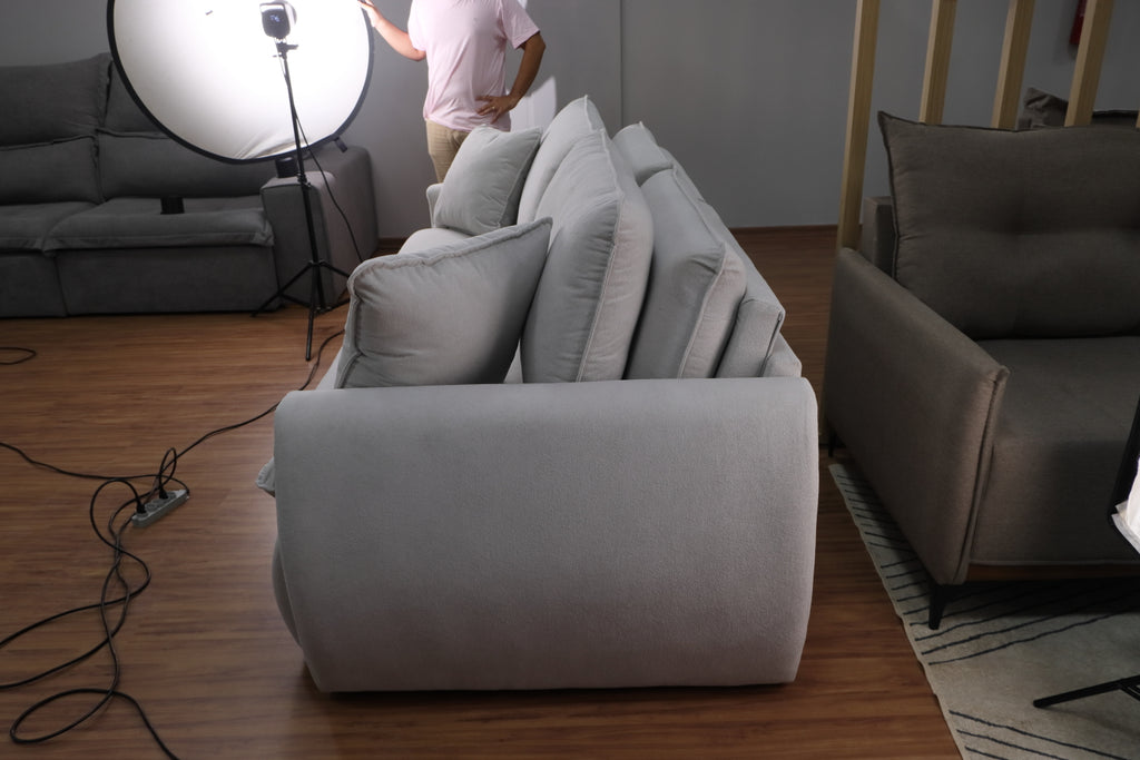 Sofá Retrátil Albany 2,40 m Bege – JC ESTOFADOS