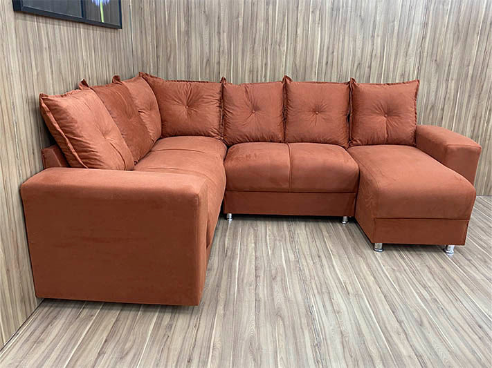 Sofá Canto Terracota - Móveis furniture