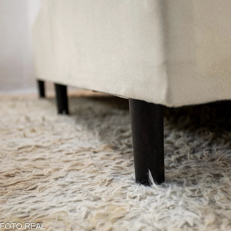 Box Casal Universal Liso Bege + Colchão Casal Londres 138x188x72 Molas BlueWave - Gazin