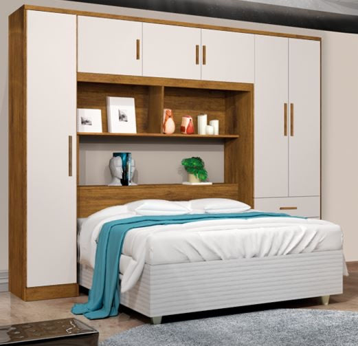 Modulado Top Cancun Casal 140 6P3G Interior J A Moveis - Móveis furniture