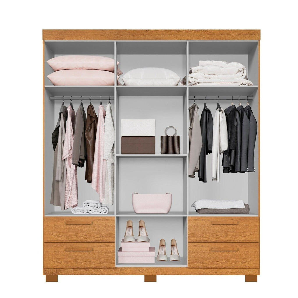 Guarda-Roupa 6 Portas Flórida 1,55 m Cinamomo – GRUPO UAI