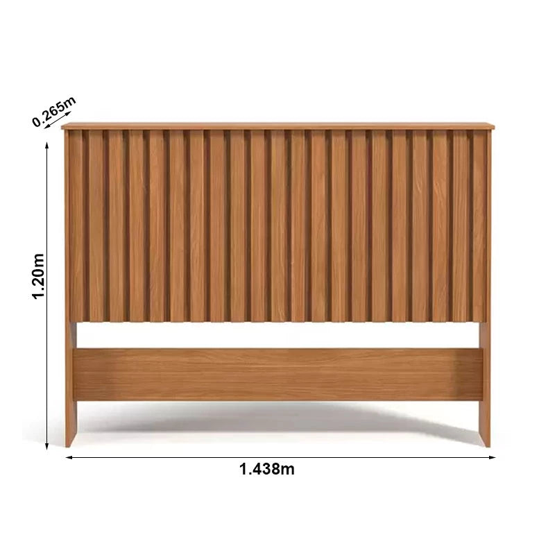 Cabeceira Casal Detroit Ripada Larg. 1.40m Nature Tebarrot - Móveis furniture