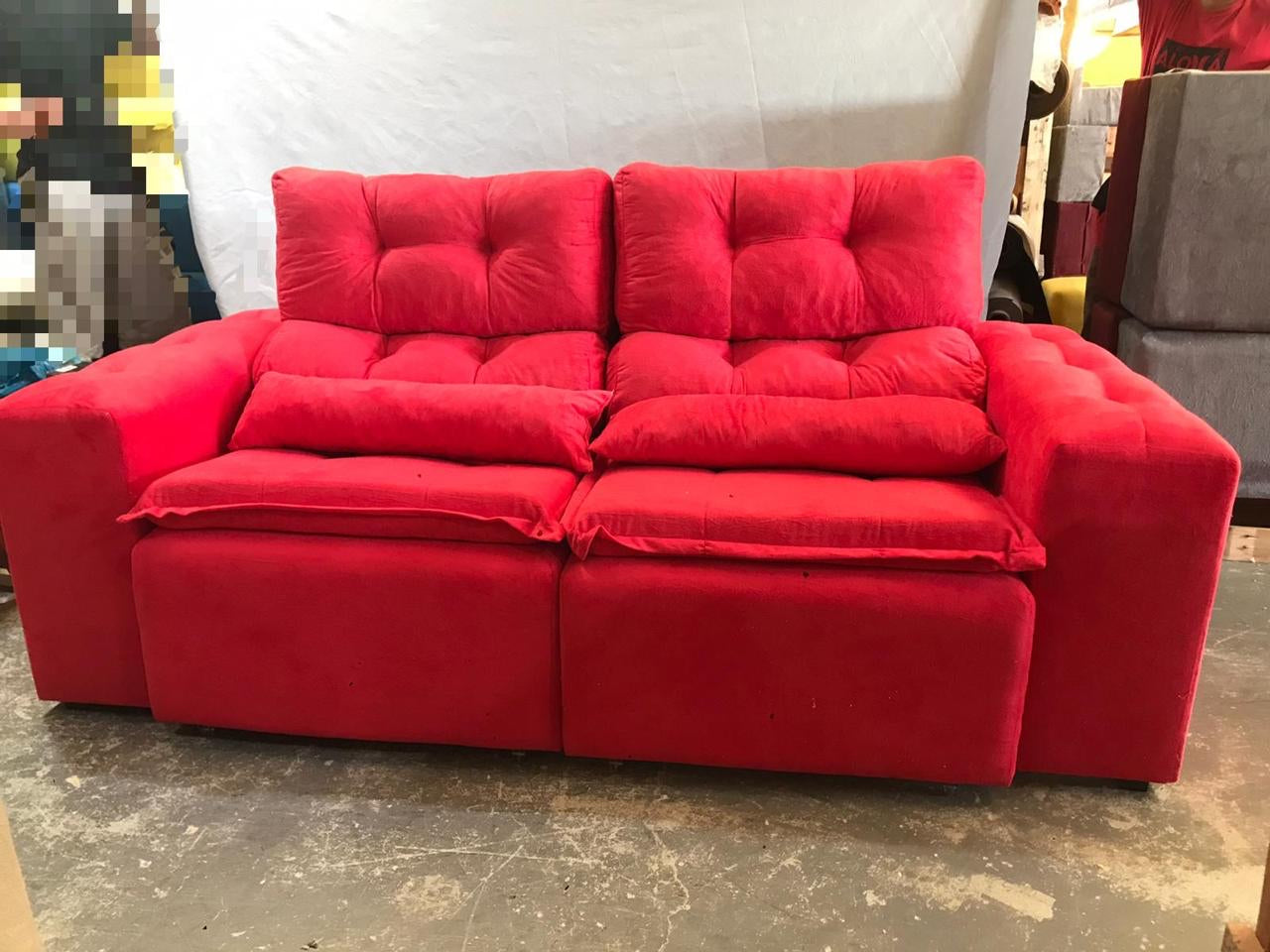 Sofá retrátil reclinável Leão - Móveis furniture